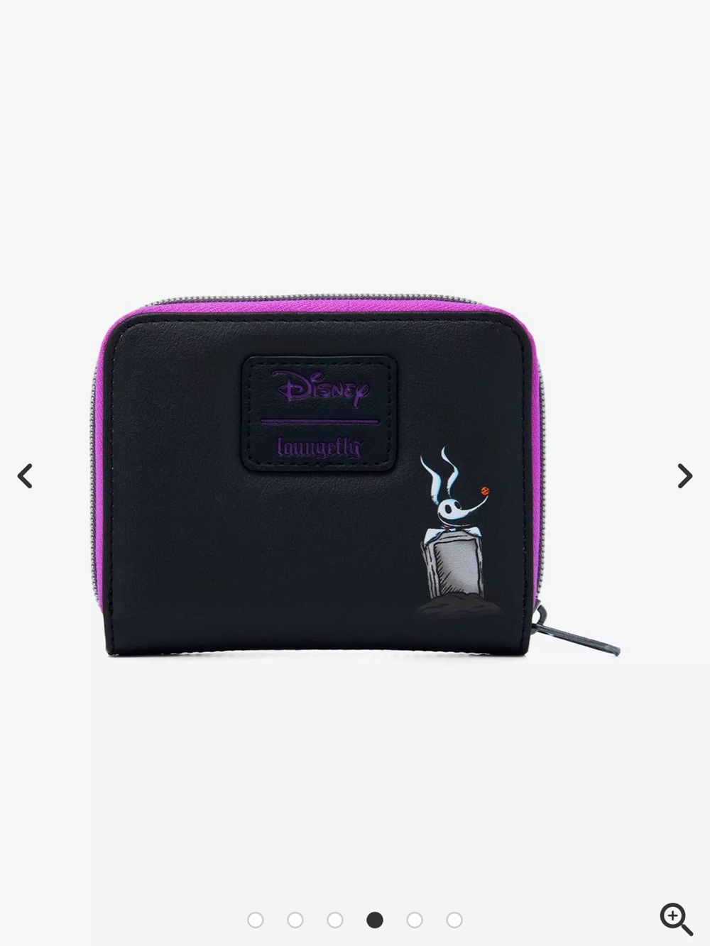 Loungefly The Nightmare Before Christmas Zero Moon Doodle Mini Zipper Wallet - Picture 4 of 7
